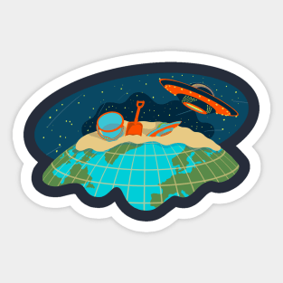 Alien Vacation Sticker